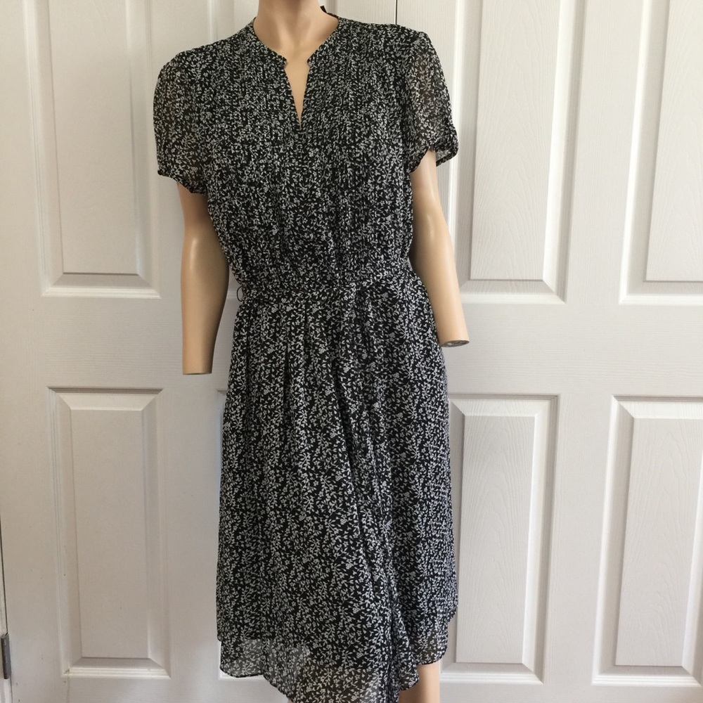 MSK Tie belt black and white dress Size 22W